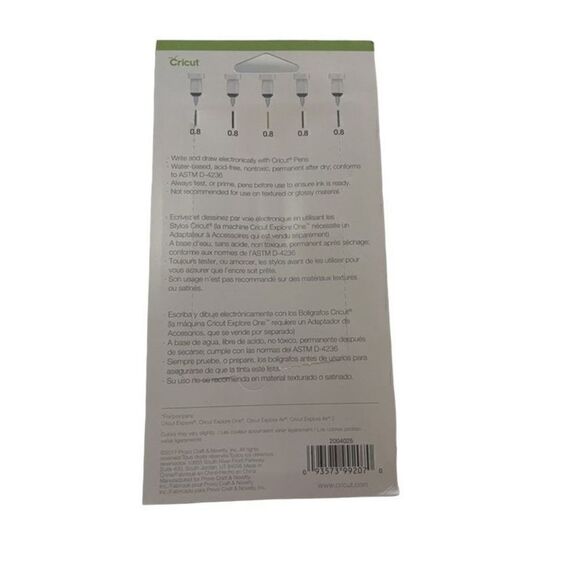 CRICUT GLITTER GEL BASIC PEN SET 0.8 - Picture 2 of 2